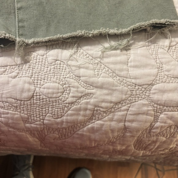 High Rise Green Jeans - Picture 3 of 10